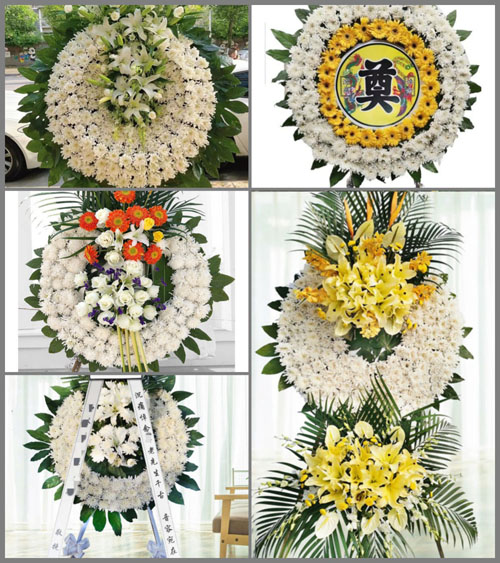 山东青岛平度市店子镇东棉柳村花圈速递